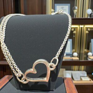 Alex and Ani Expandable Charm Bracelet –Sterling Silver 925, Heart Symbol